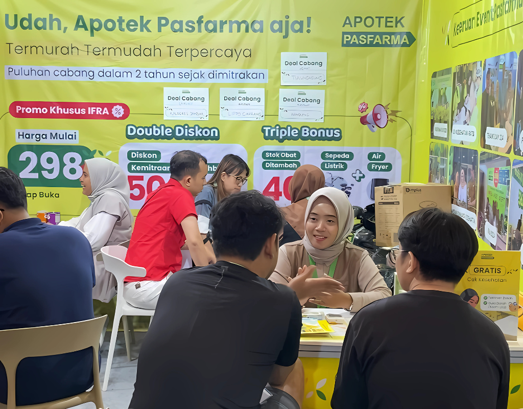 Hari Kedua IFRA 2025: Pasfarma Tawarkan Usaha Modal Kecil Untung Besar Lewat Kemitraan Apotek